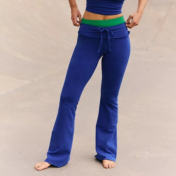 Like New FP Movement by Free People So Simple Flares in Ultra Indigo - Picture 2 of 6